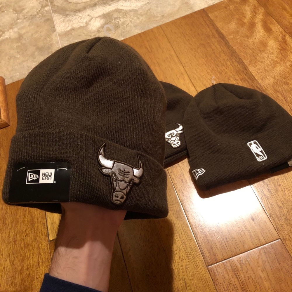 Brown Chicago Bulls New Era Winter Hat